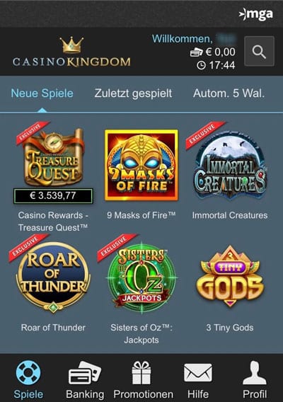 Casino Kingdom Erfahrungen – Test & Bewertung 2025