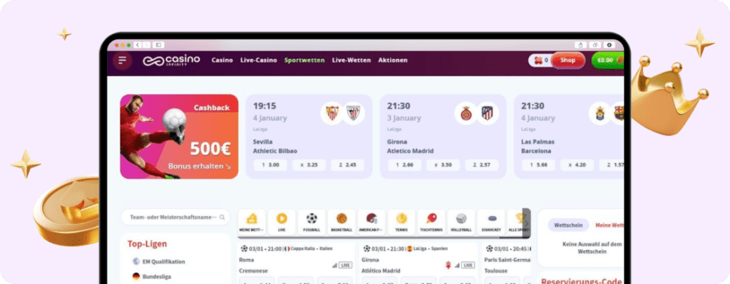 Casino Infinity – Erfahrungen & Testbericht 2025