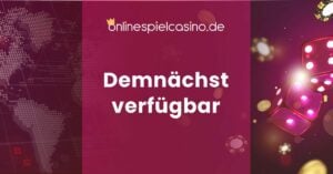 Featured image with the text "Demnächst verfügbar" meaning "Coming soon".