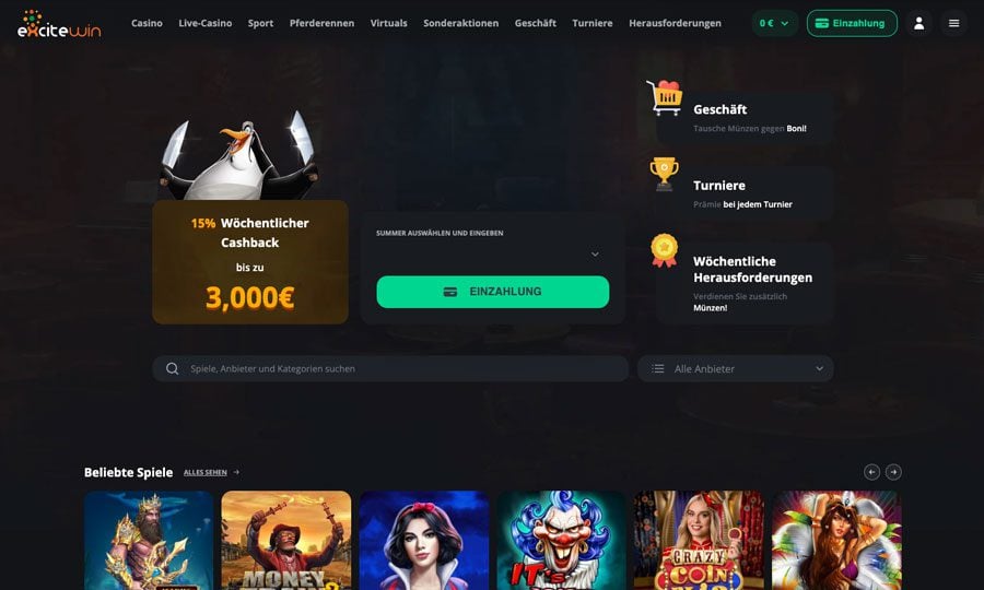 Excitewin Casino – Erfahrungen & Testbericht 2025