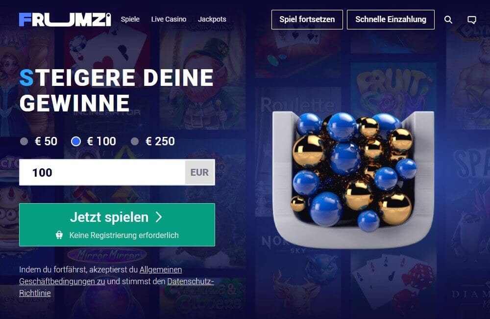 frumzi casino promo code