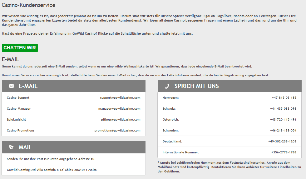 Go Wild Casino Bewertung Go Wild Casino Bewertung