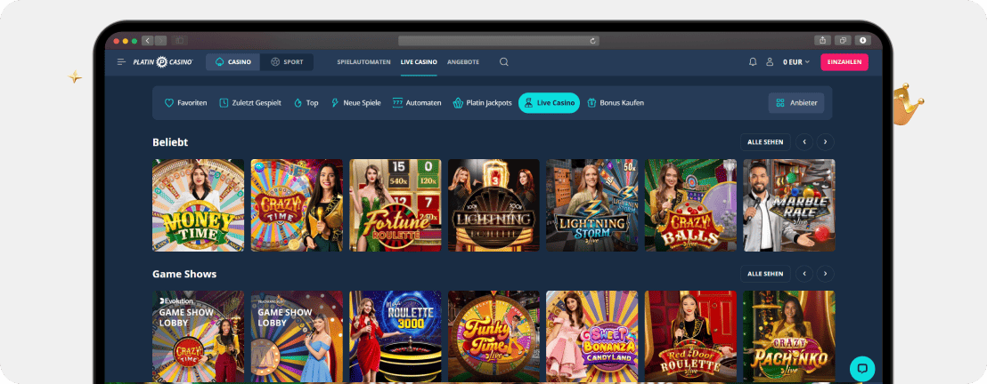 Platincasino Erfahrungen 2026 – Testbericht und Bewertung