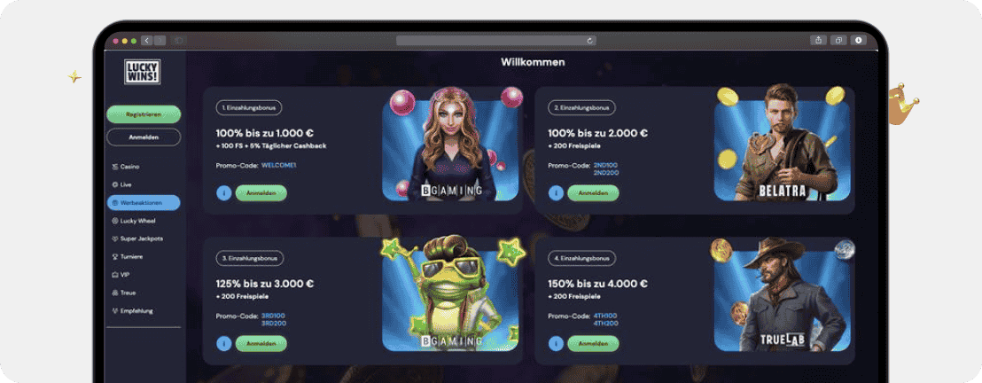 LuckyWins Casino Erfahrungen & Testbericht 2026