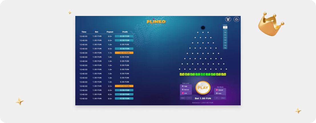 OSC - Plinko - Bgaming