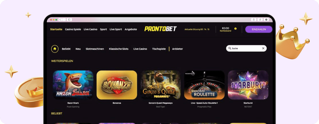 ProntoBet Casino – Erfahrungen & Testbericht 2025