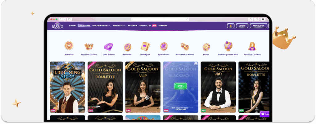 OSC - Slots Palace - Live Casino Spiele