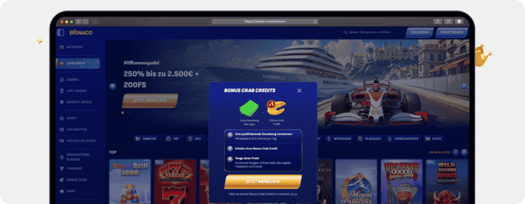 Wonaco Bonus Crab Credits