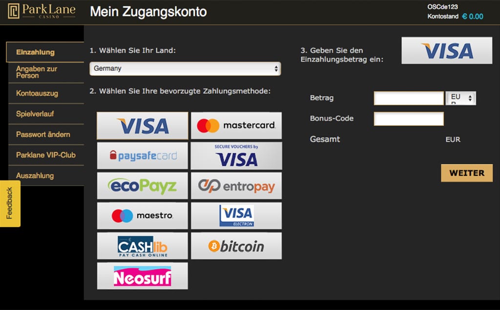 ParkLane Casino Erfahrungen – Test & Bewertung 2025