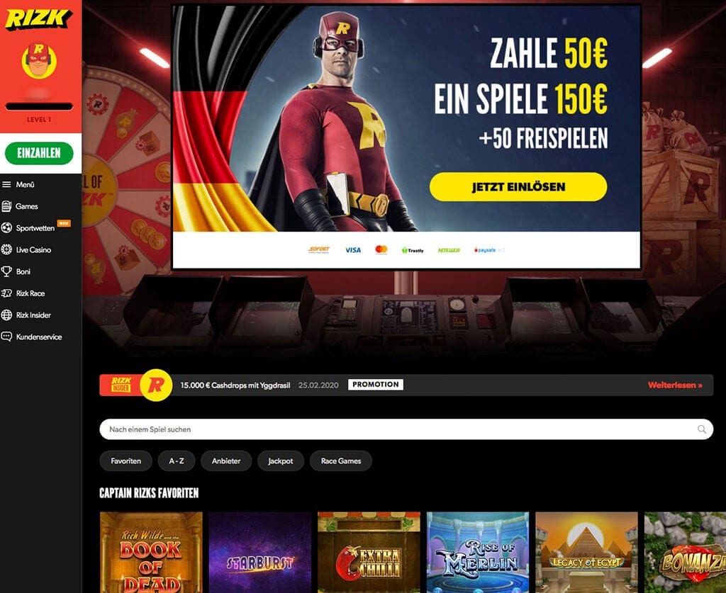 Rizk Online Casino Erfahrungen