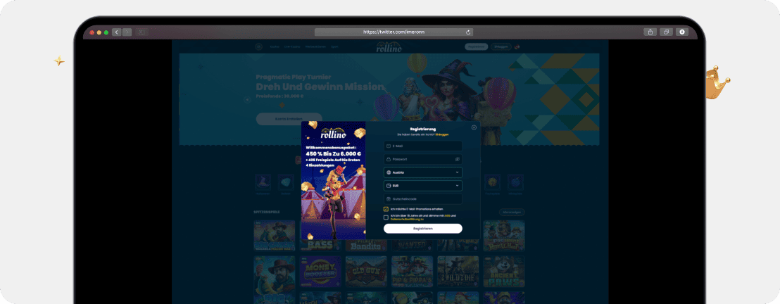 Rollino Registrierung