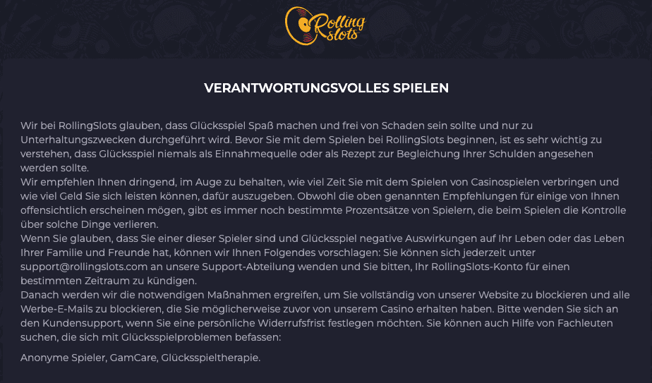 Rolling Slots Casino – Erfahrungen & Testbericht 2025