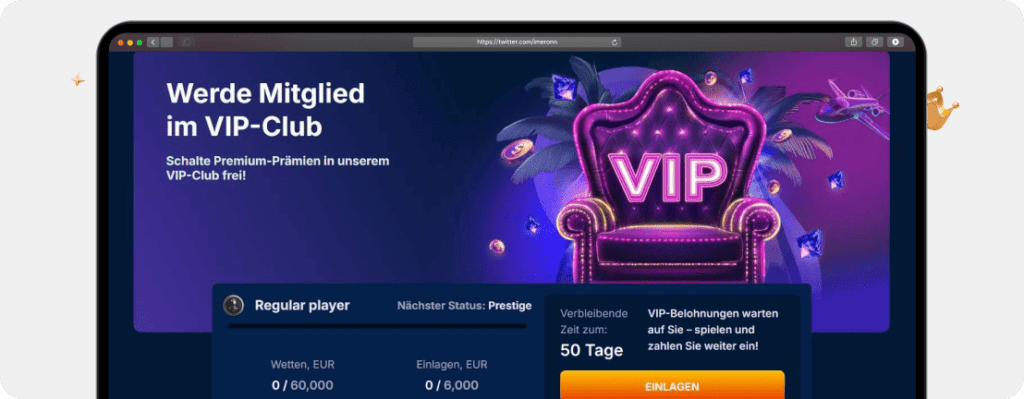 OnlyWin VIP Fortschritt