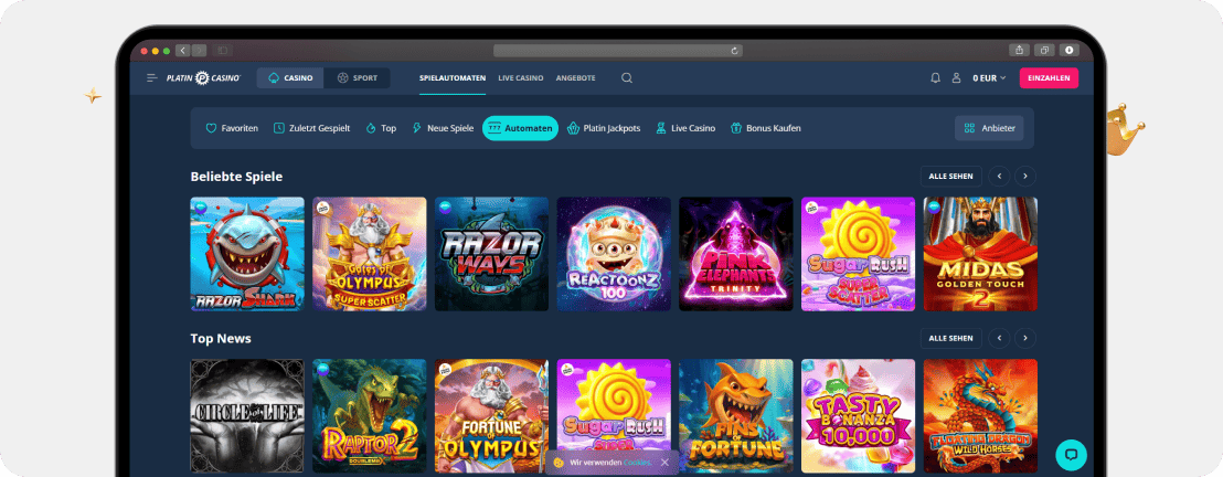 Platincasino Erfahrungen 2026 – Testbericht und Bewertung