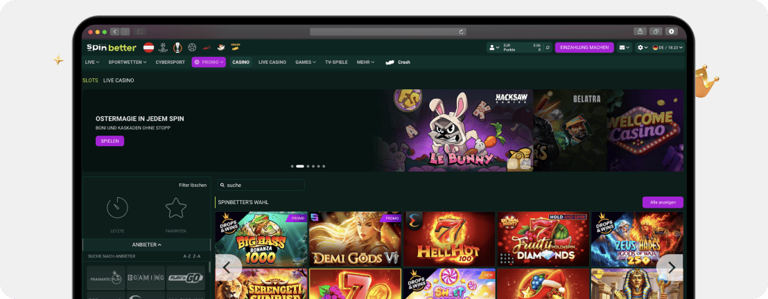 SpinBetter Casino Erfahrungen & Testbericht 2026