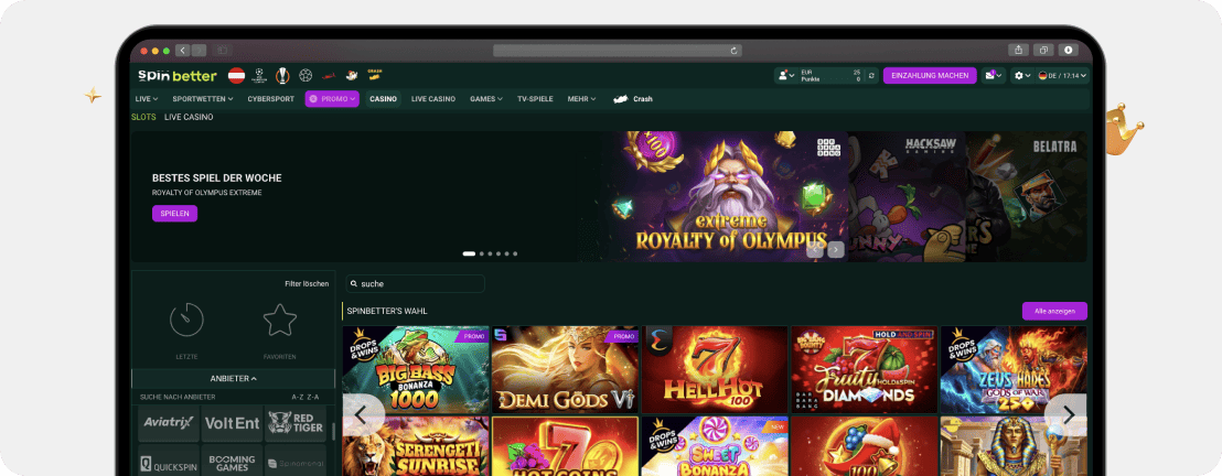 SpinBetter Casino Erfahrungen & Testbericht 2026