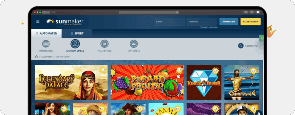 Sunmaker Merkur Spiele