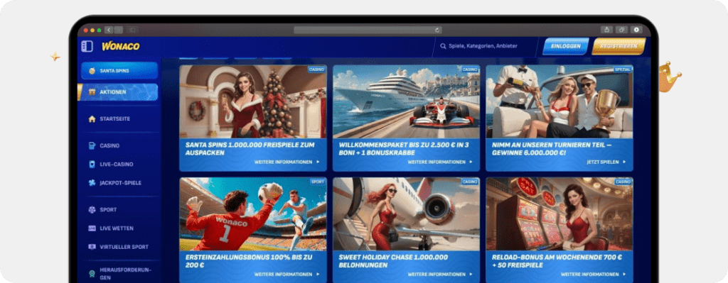Wonaco Willkommensbonus