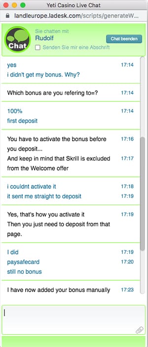Yeti Casino Erfahrungen – Test & Bewertung 2026