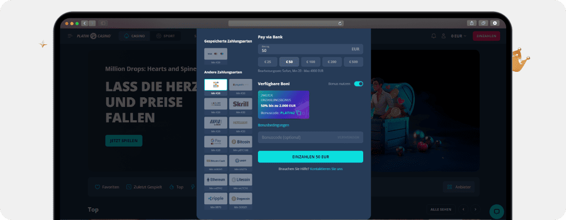 Platincasino Erfahrungen 2026 – Testbericht und Bewertung