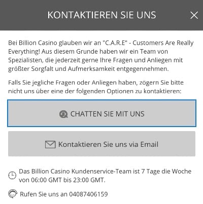 Billion Casino Erfahrungen – Test & Bewertung 2025