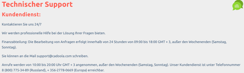 Cadoola Casino Erfahrungen – Test & Bewertung 2025