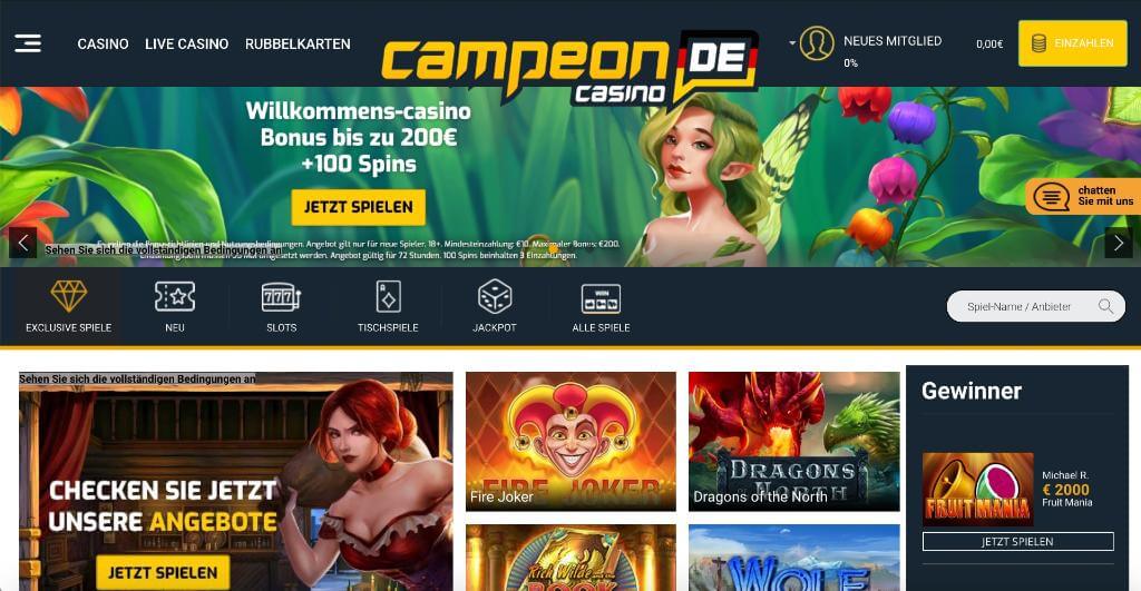 Campeon Casino Erfahrungen – Test & Bewertung 2026