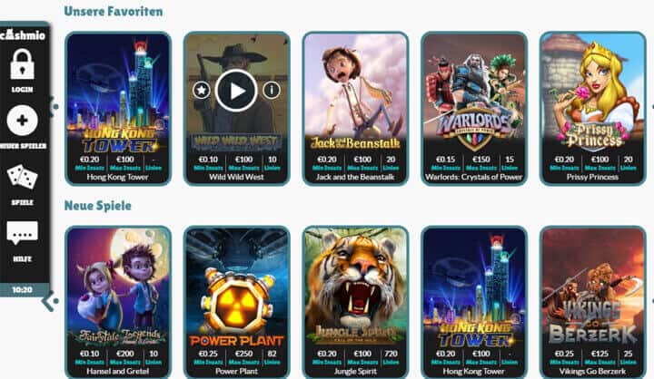 Cashmio Casino Erfahrungen – Test & Bewertung 2025