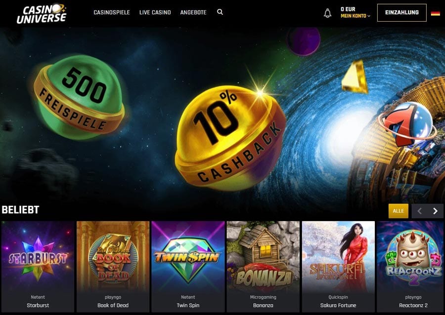 Casino Universe – Erfahrungen & Testbericht 2025