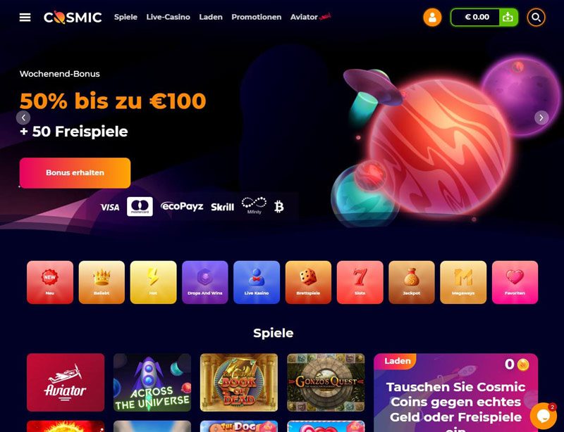 CosmicSlot Casino – Erfahrungen & Testbericht 2025