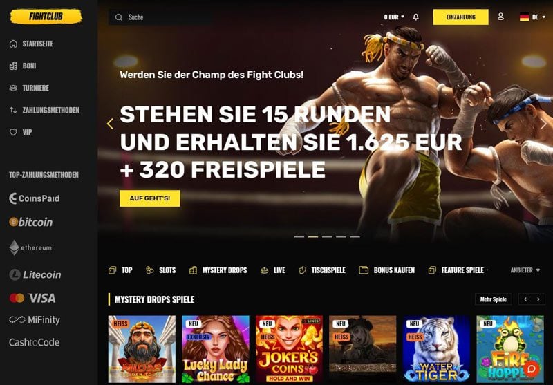 Fight Club Casino – Erfahrungen & Testbericht 2025