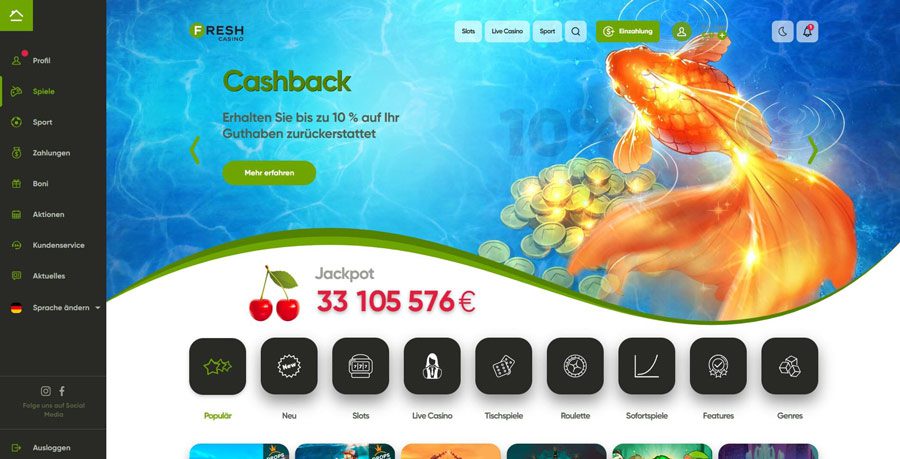Fresh Casino – Erfahrungen & Testbericht 2025