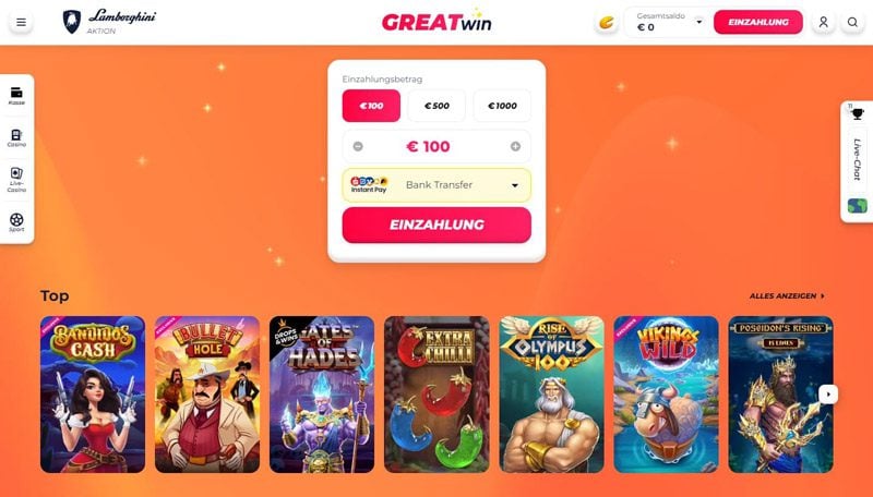 Greatwin Casino – Erfahrungen & Testbericht 2025