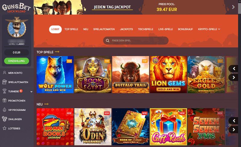 Gunsbet Casino – Erfahrungen & Testbericht 2025