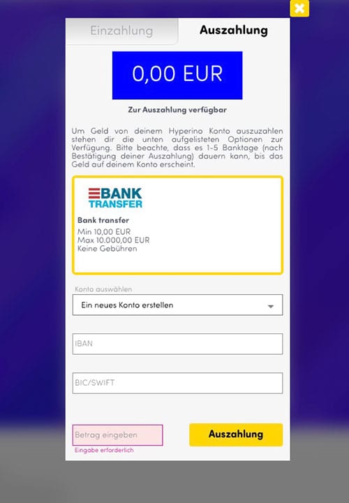 Hyperino Casino Erfahrungen – Test & Bewertung 2025