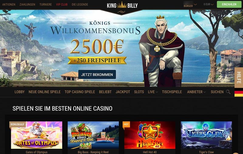 King Billy Casino – Erfahrungen & Testbericht 2025