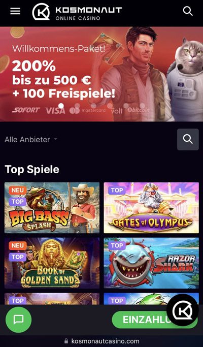 Kosmonaut Casino – Erfahrungen & Testbericht 2025