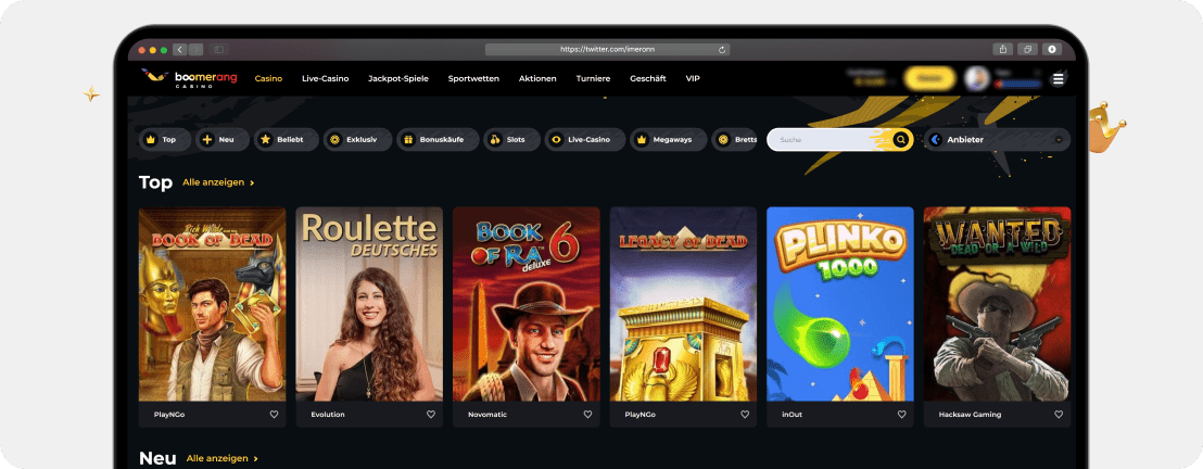 Boomerang Casino – Erfahrungen & Testbericht 2025