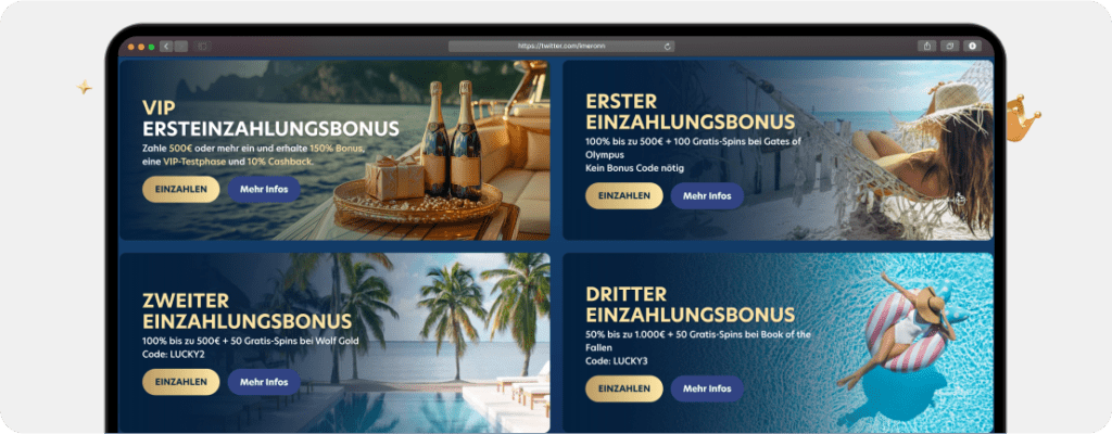 Screenshot: Lucky Dreams Bonus - Willkommensbonus