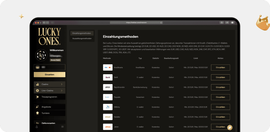 Lucky Ones Casino – Erfahrungen & Testbericht 2025