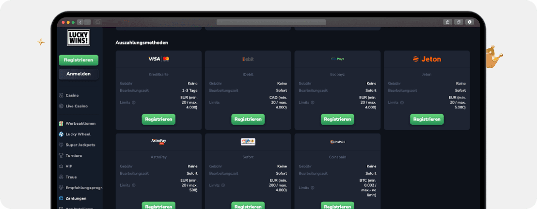 LuckyWins Casino – Erfahrungen & Testbericht 2025