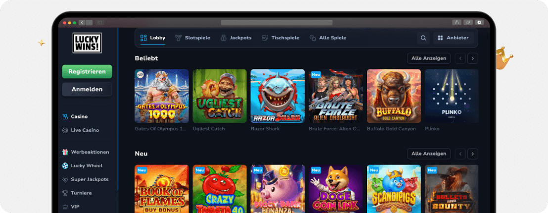 LuckyWins Casino – Erfahrungen & Testbericht 2025