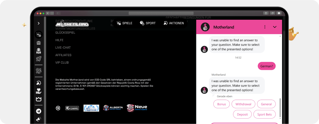 Motherland Casino – Erfahrungen & Testbericht 2026