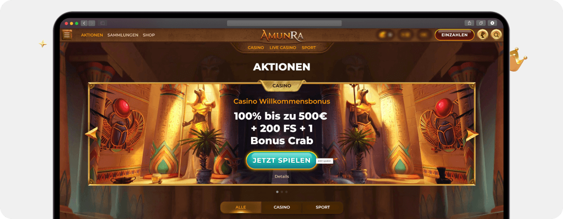 AmunRa Casino Erfahrungen – Test & Bewertung 2025