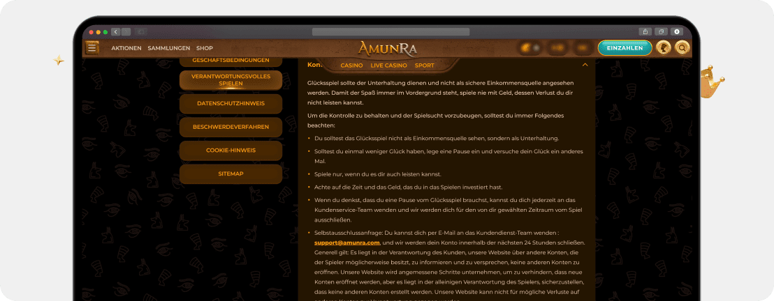 AmunRa Casino Erfahrungen – Test & Bewertung 2025