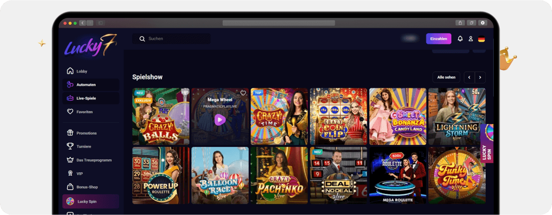 Lucky7even Casino – Erfahrungen & Testbericht 2025