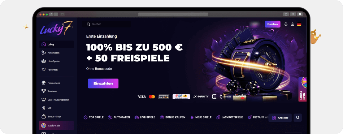 Lucky7even Casino – Erfahrungen & Testbericht 2025