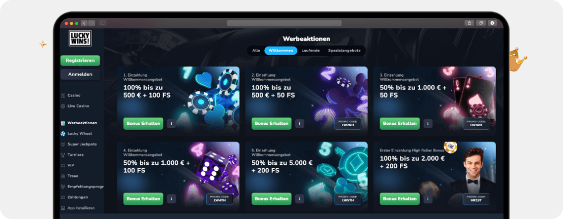 LuckyWins Casino – Erfahrungen & Testbericht 2025