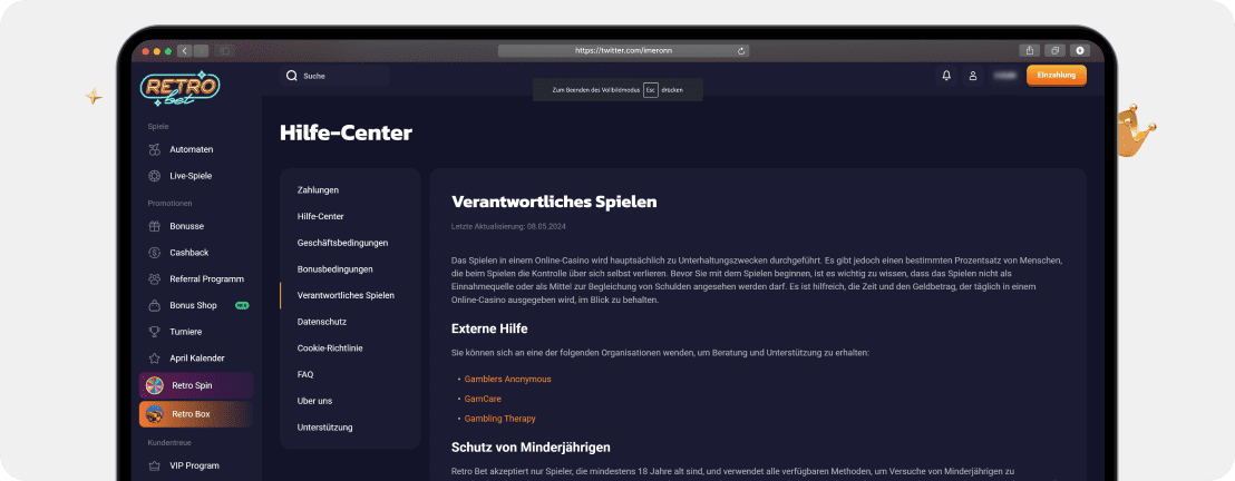 RetroBet Casino – Erfahrungen & Testbericht 2025