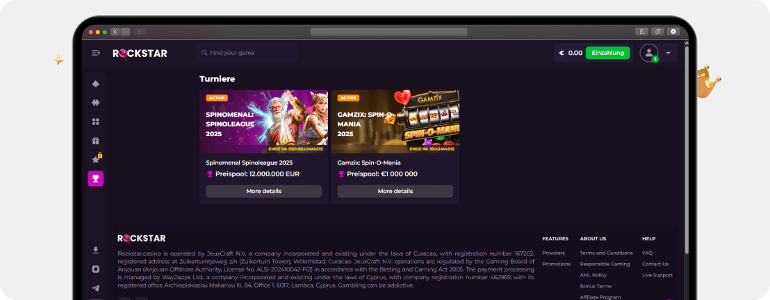 Rockstar Casino – Erfahrungen & Testbericht 2025